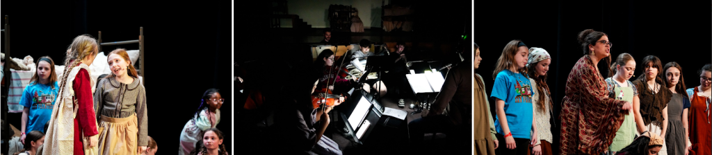 student actors on stage performing